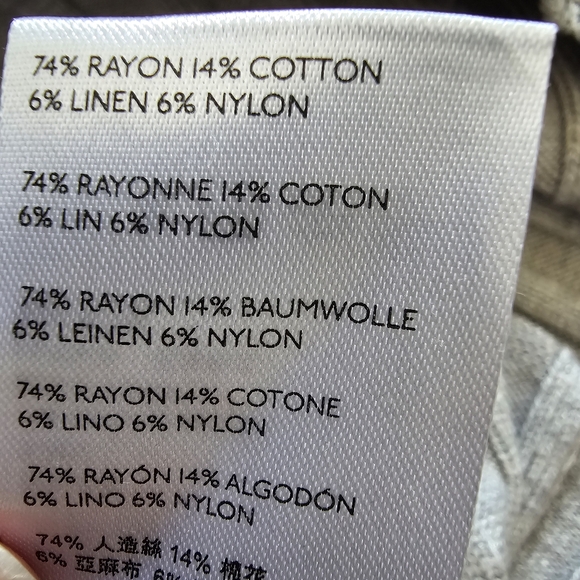 Anthropologie Knitted Wide Ribbed Rayon/cotton/linen blend Gray Halter tank top - Picture 5 of 5